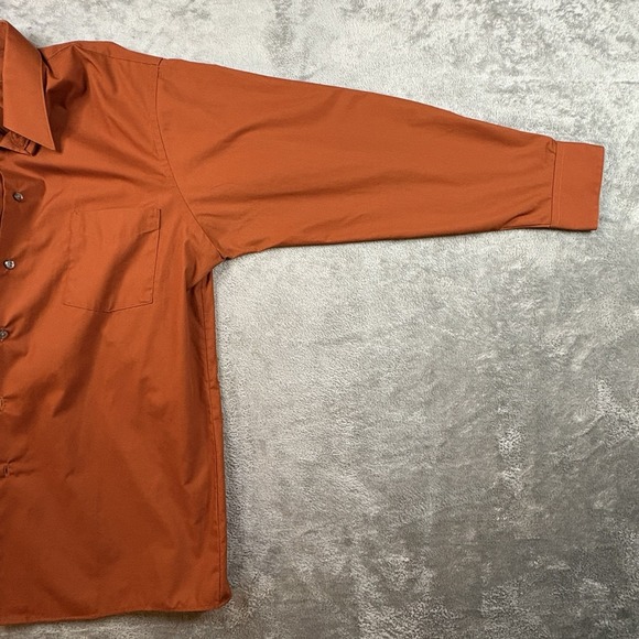 Van Heusen Men's L Button Down LS Dress shirt - Burnt Orange - SEE DESCRIPTION - Picture 10 of 15